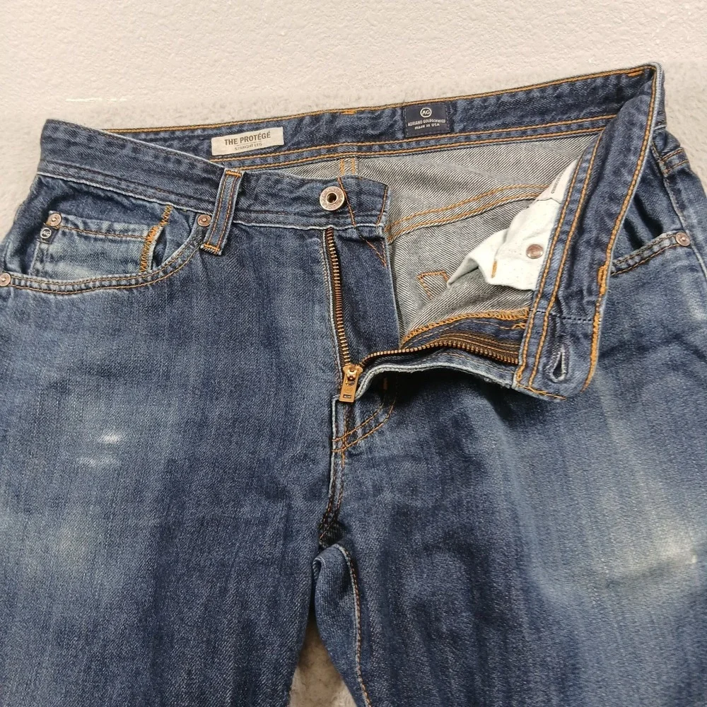 AG Adriano Goldschmied The‎ Protege Straight Leg Jeans 32x34 Blue